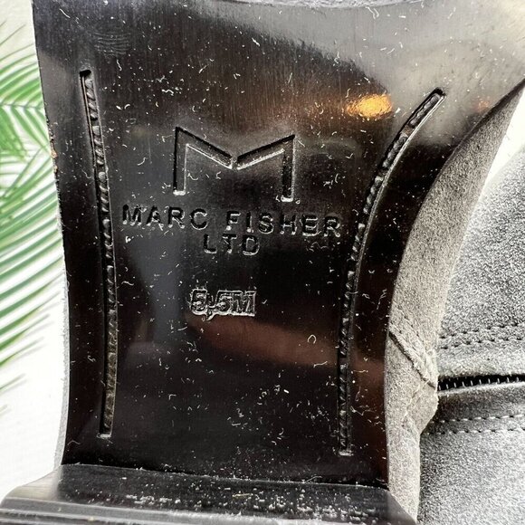 Marc Fisher LTD Vincent Women's Grey Suede Pointed Toe Ankle Booties Size 5.5M - Picture 8 of 9